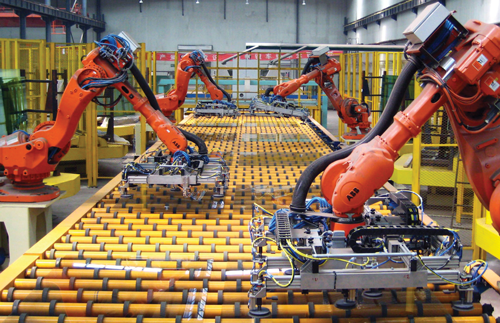 Robots in production lines